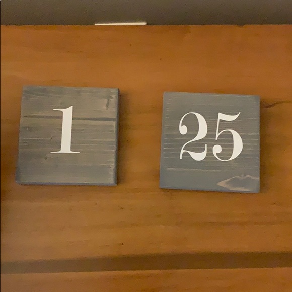 Wedding table numbers - Picture 1 of 1